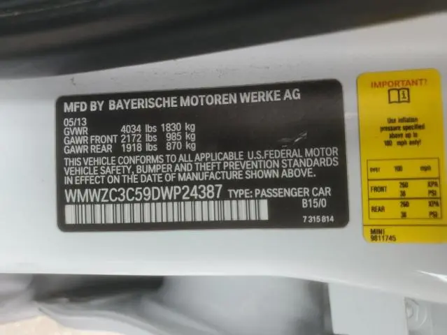 2013 MINI COOPER S COUNTRYMAN  
