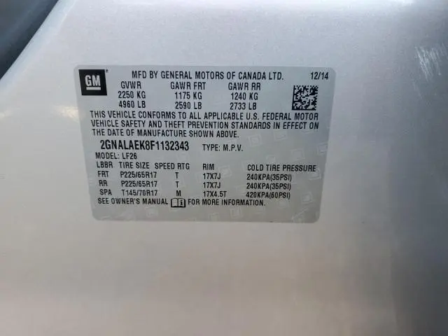 2015 CHEVROLET EQUINOX LS  