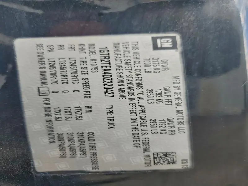 2013 GMC SIERRA K1500  