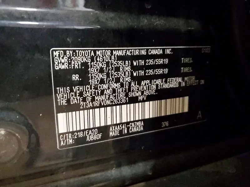 2022 TOYOTA RAV4 XLE PREMIUM  