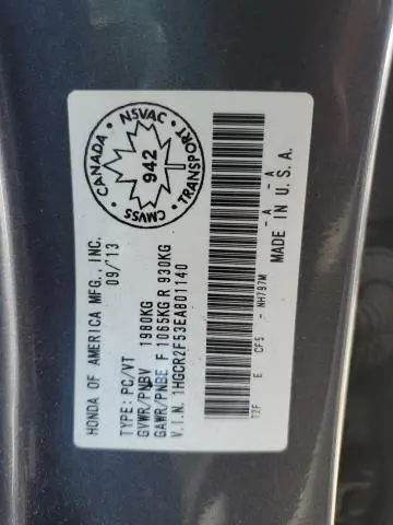 2014 HONDA ACCORD SPORT  