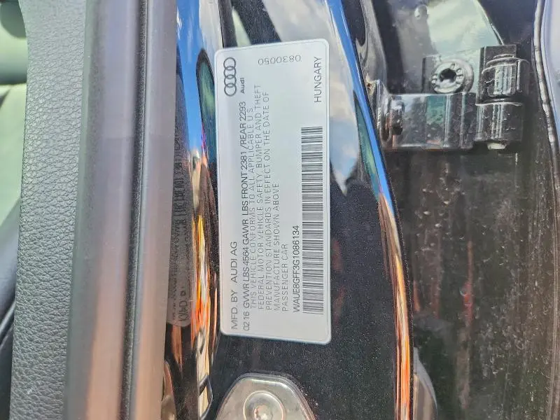 2016 AUDI A3 PREMIUM PLUS  
