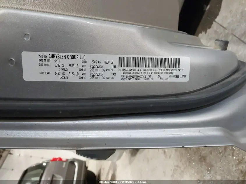 2011 CHRYSLER TOWN & COUNTRY TOURING-L