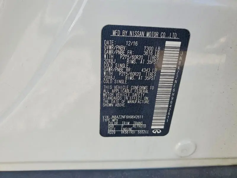 2017 INFINITI QX80 BASE  