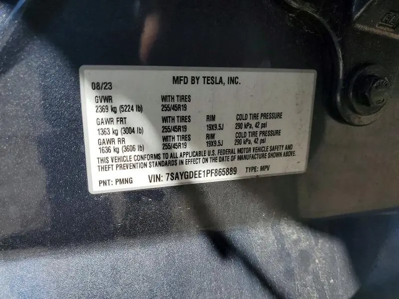 2023 TESLA MODEL Y   