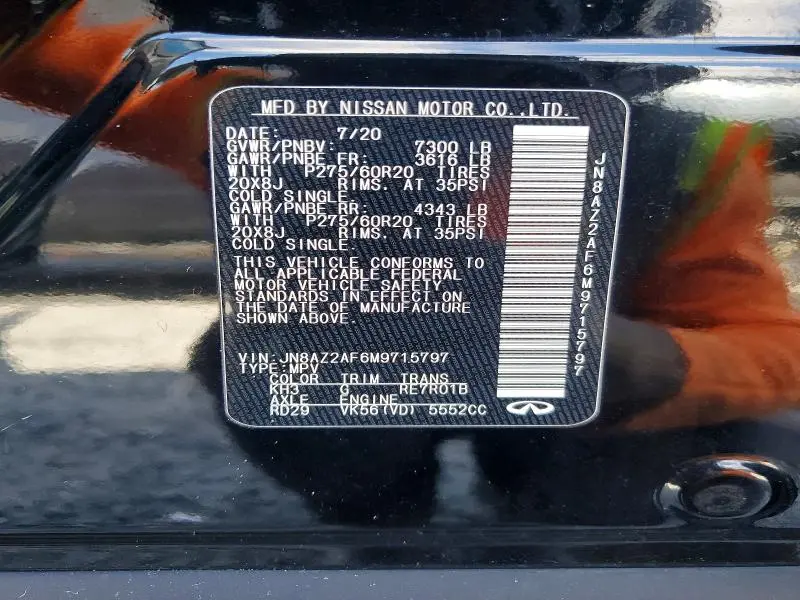 2021 INFINITI QX80 LUXE  