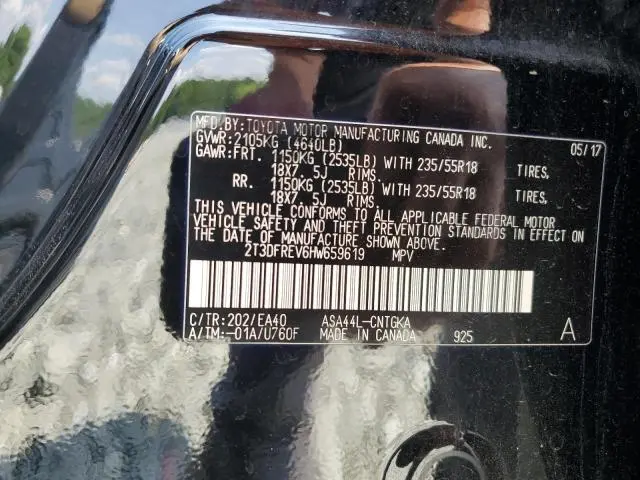 2017 TOYOTA RAV4 LIMITED  