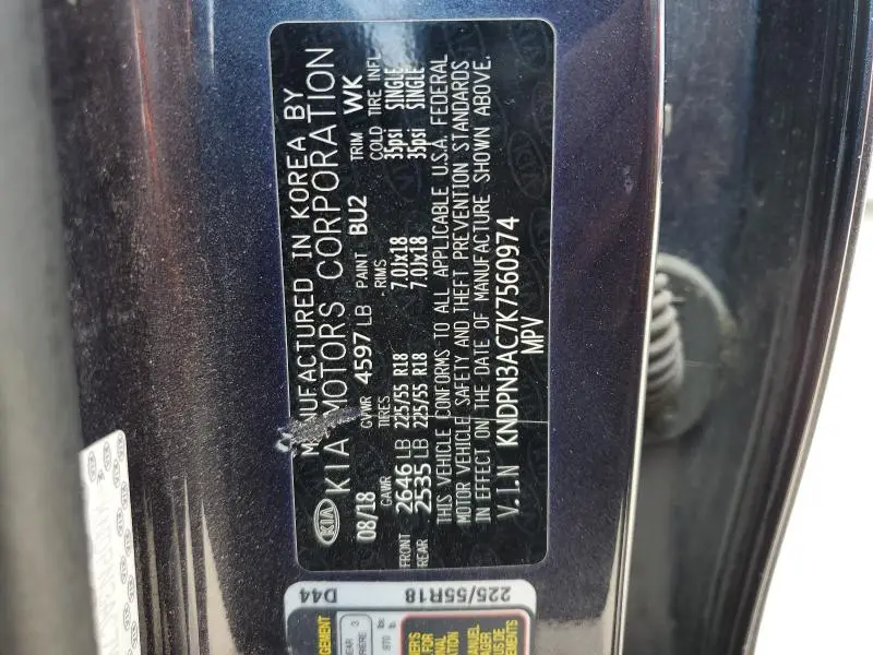 2019 KIA SPORTAGE EX  