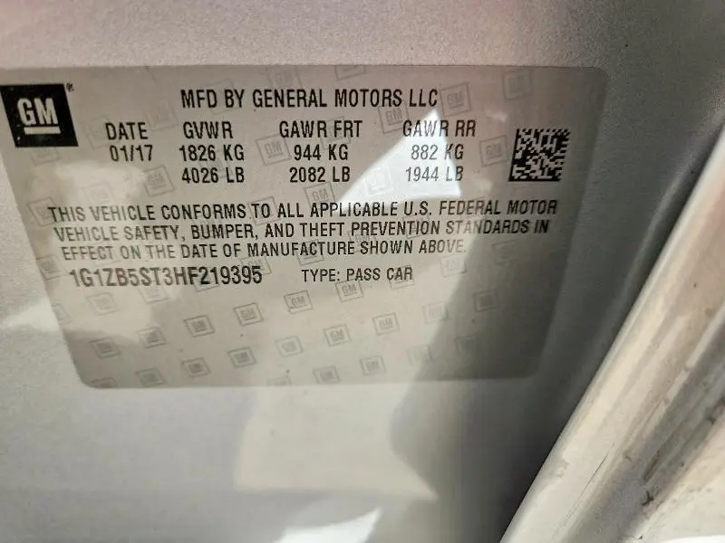 2017 CHEVROLET MALIBU LS  