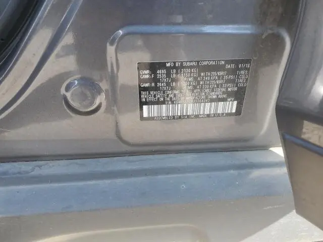 2018 SUBARU OUTBACK 2.5I PREMIUM  