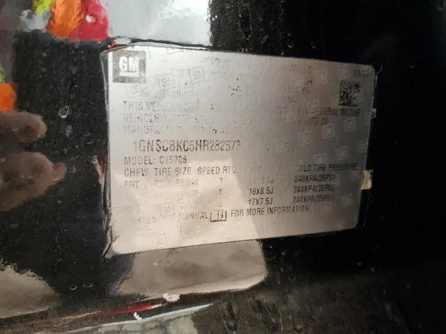 2017 CHEVROLET TAHOE C1500 LT  