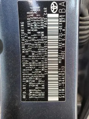 2017 TOYOTA COROLLA L  