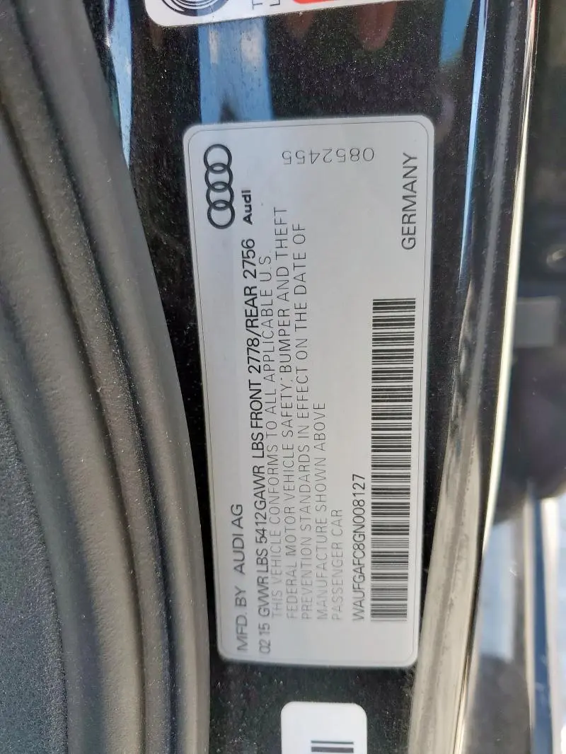 2016 AUDI A6 PREMIUM PLUS  