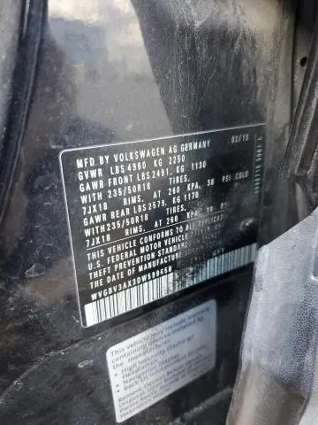 2013 VOLKSWAGEN TIGUAN S