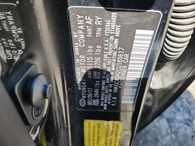 2012 HYUNDAI GENESIS 5.0L  