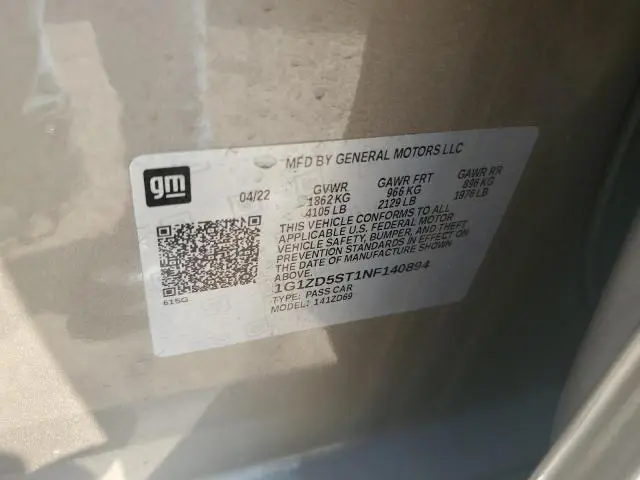 2022 CHEVROLET MALIBU LT  