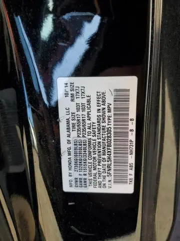 2015 HONDA ODYSSEY EX  