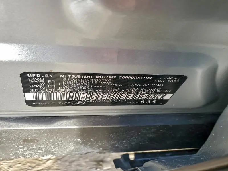 2022 MITSUBISHI OUTLANDER SEL  