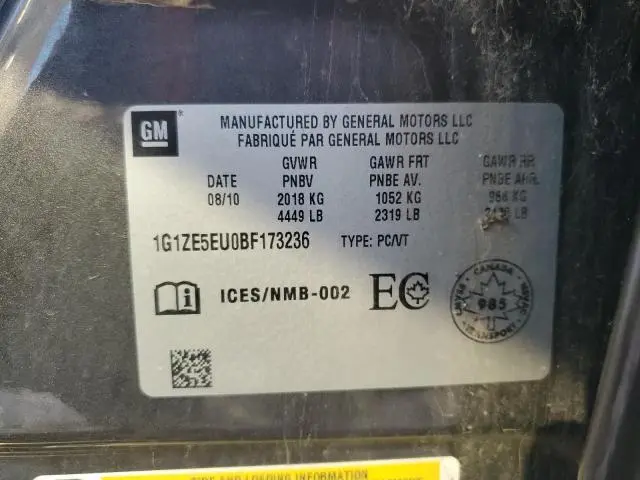 2011 CHEVROLET MALIBU LTZ  