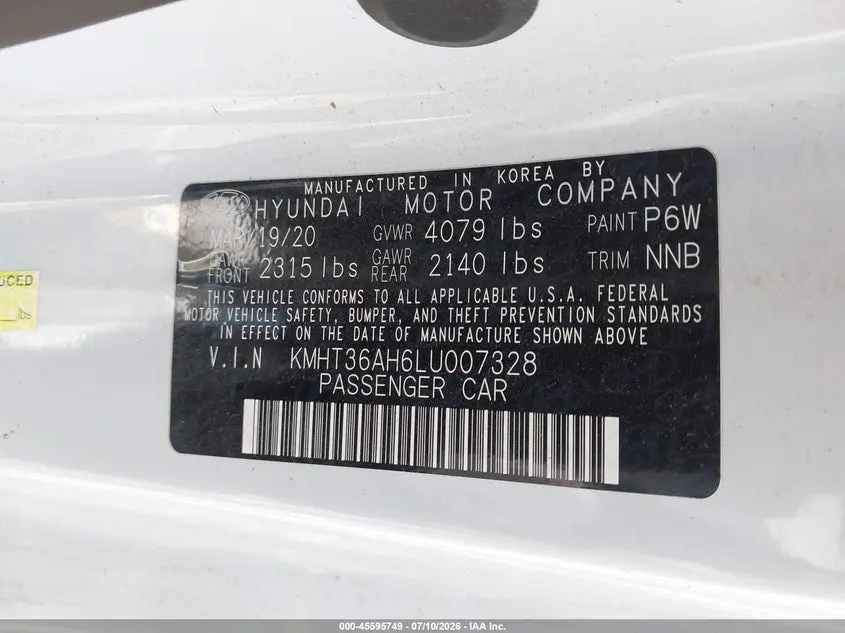 2020 HYUNDAI VELOSTER N  