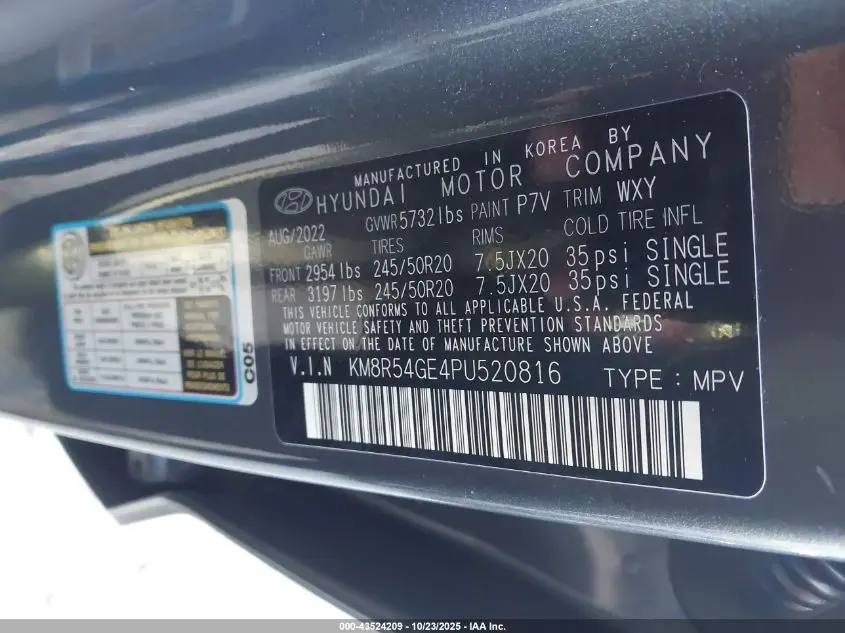 2023 HYUNDAI PALISADE LIMITED