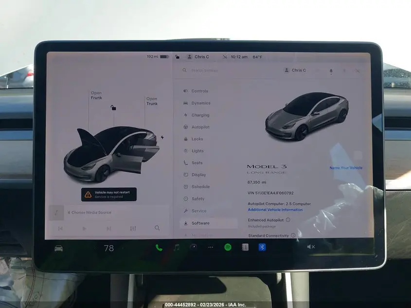2018 TESLA MODEL 3  