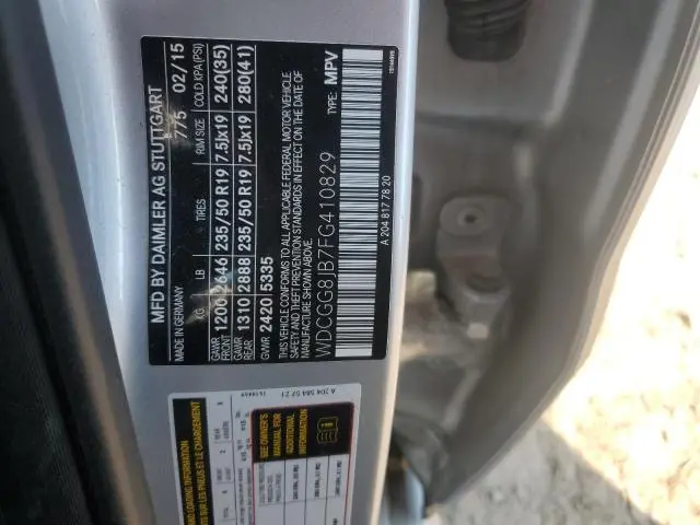 2015 MERCEDES-BENZ GLK 350 4MATIC  