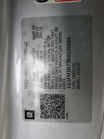 2019 CHEVROLET CAMARO SS