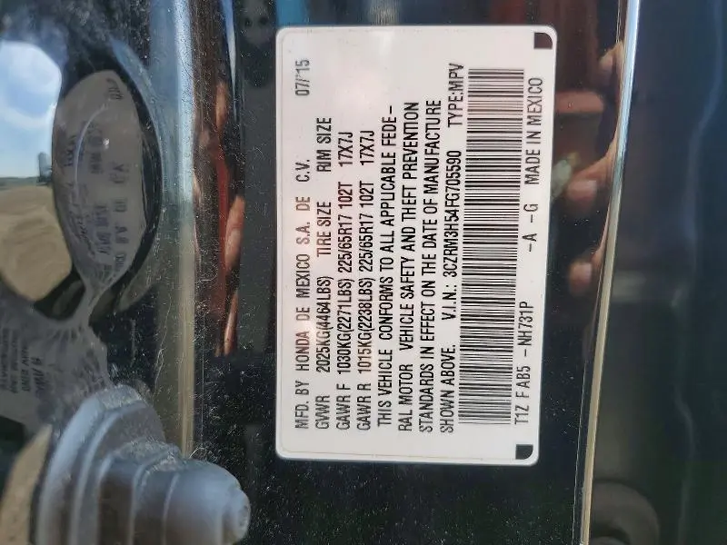 2015 HONDA CR-V EX  