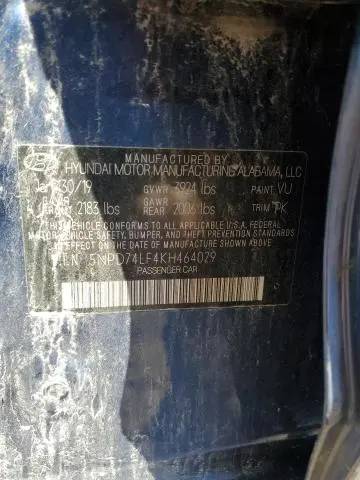 2019 HYUNDAI ELANTRA SE  