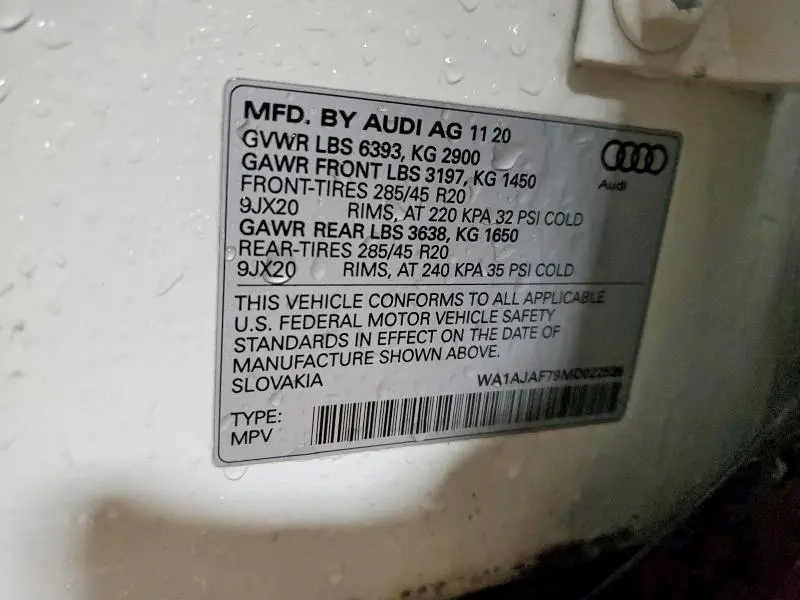 2021 AUDI Q7 PREMIUM  