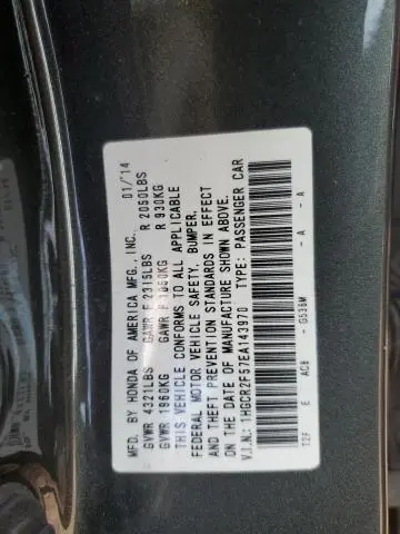 2014 HONDA ACCORD SPORT  