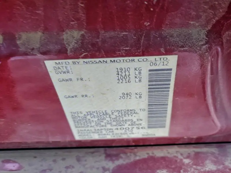 2013 NISSAN ALTIMA 2.5  