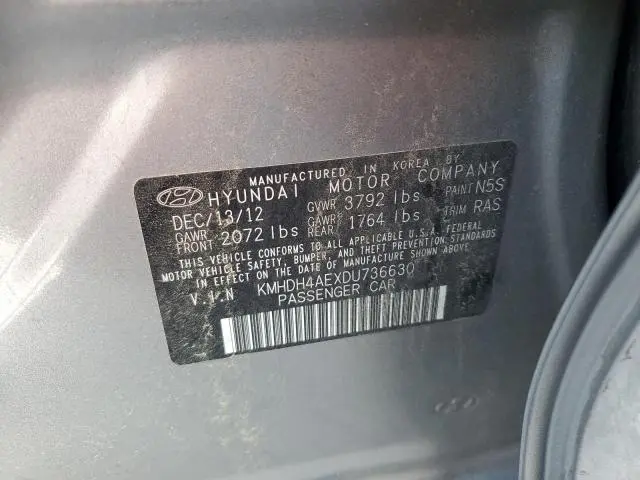 2013 HYUNDAI ELANTRA GLS