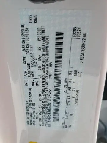 2024 FORD BRONCO OUTER BANKS  