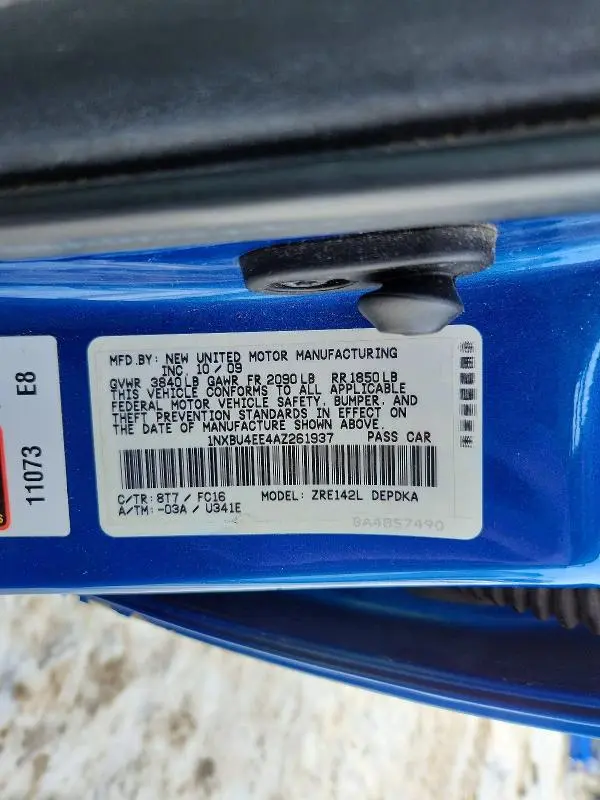 2010 TOYOTA COROLLA LE  