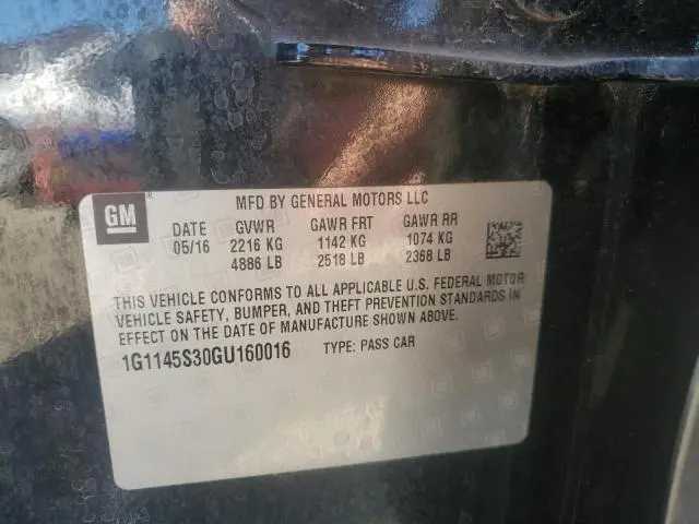 2016 CHEVROLET IMPALA LTZ  