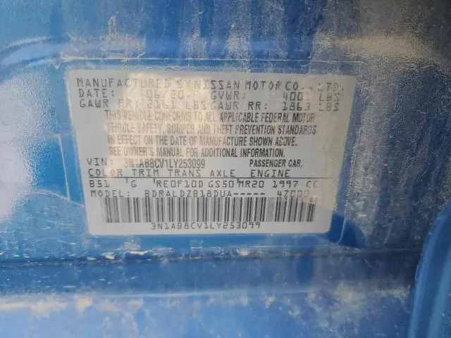 2020 NISSAN SENTRA SV  