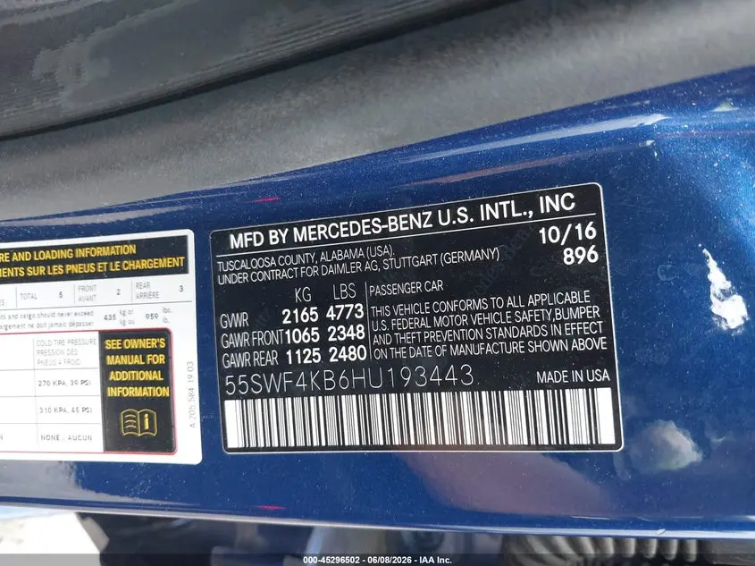 2017 MERCEDES-BENZ C 300 SPORT 4MATIC