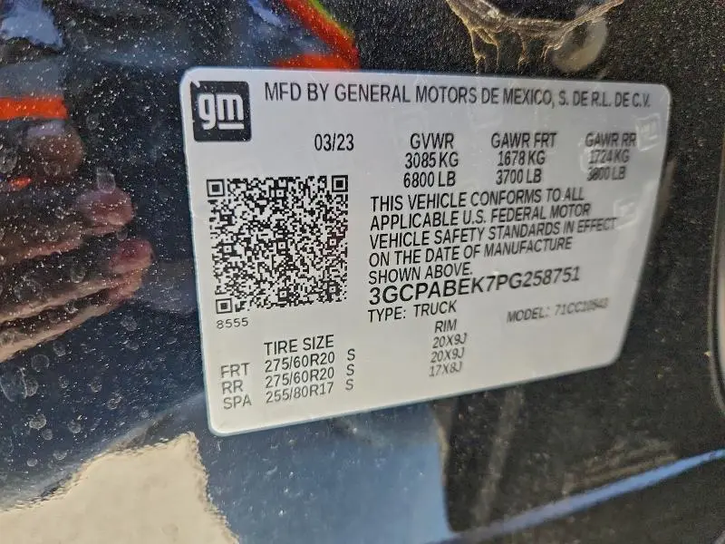 2023 CHEVROLET SILVERADO C1500 CUSTOM  