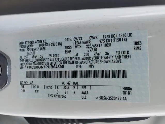 2023 FORD ESCAPE ACTIVE  