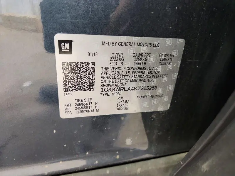 2019 GMC ACADIA SLE  