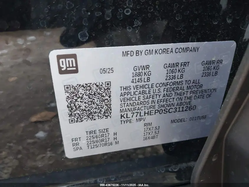 2025 CHEVROLET TRAX FWD LT