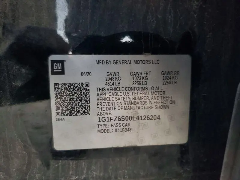 2020 CHEVROLET BOLT EV PREMIER  