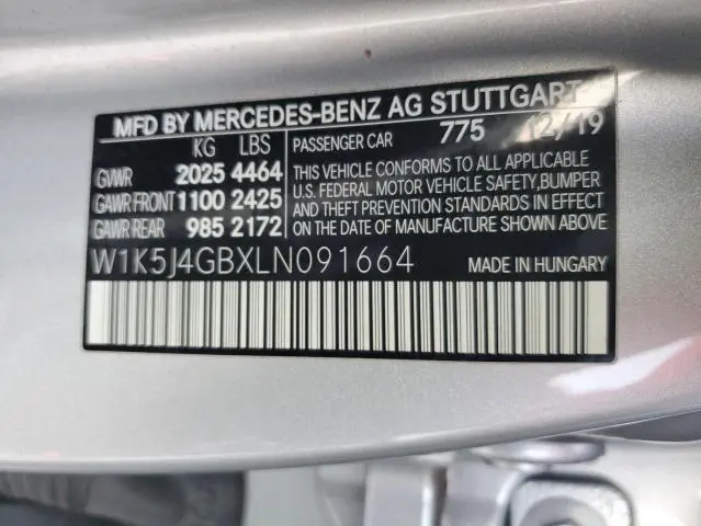 2020 MERCEDES-BENZ CLA 250  