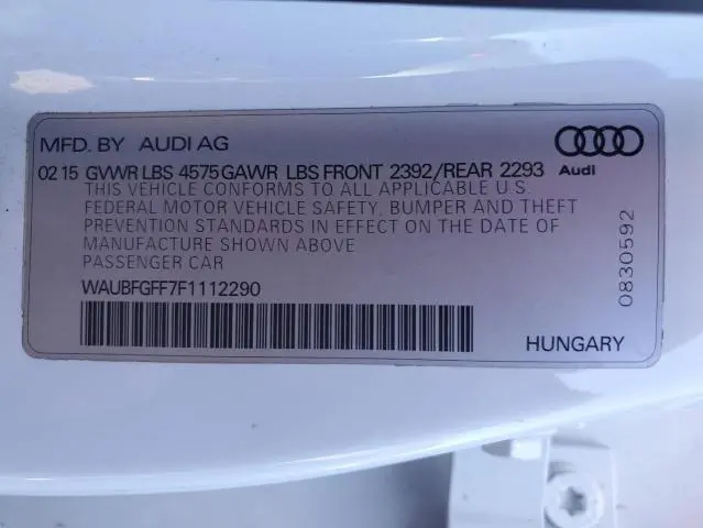 2015 AUDI A3 PREMIUM  