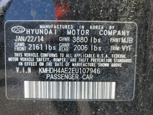2014 HYUNDAI ELANTRA SE