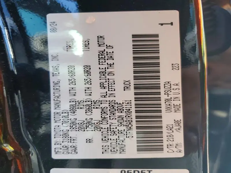 2024 TOYOTA TUNDRA PLATINUM  