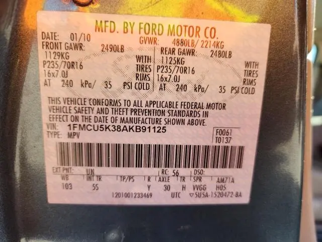 2010 FORD ESCAPE HYBRID  