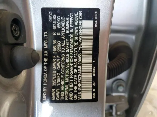 2021 HONDA CIVIC SPORT  